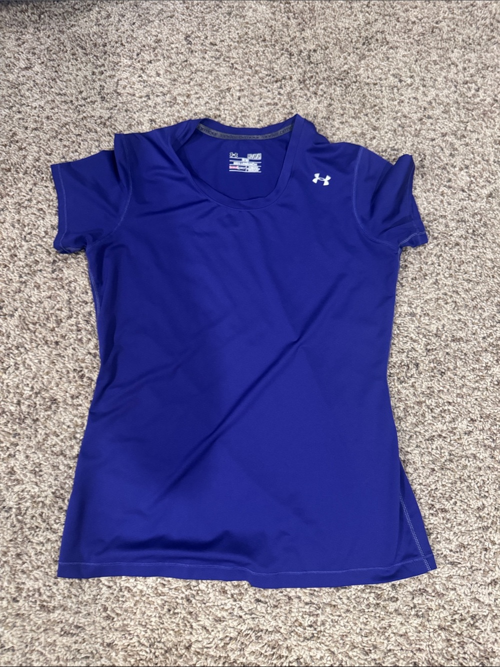 Under Armour Women's Blue Performance Tee with Logo